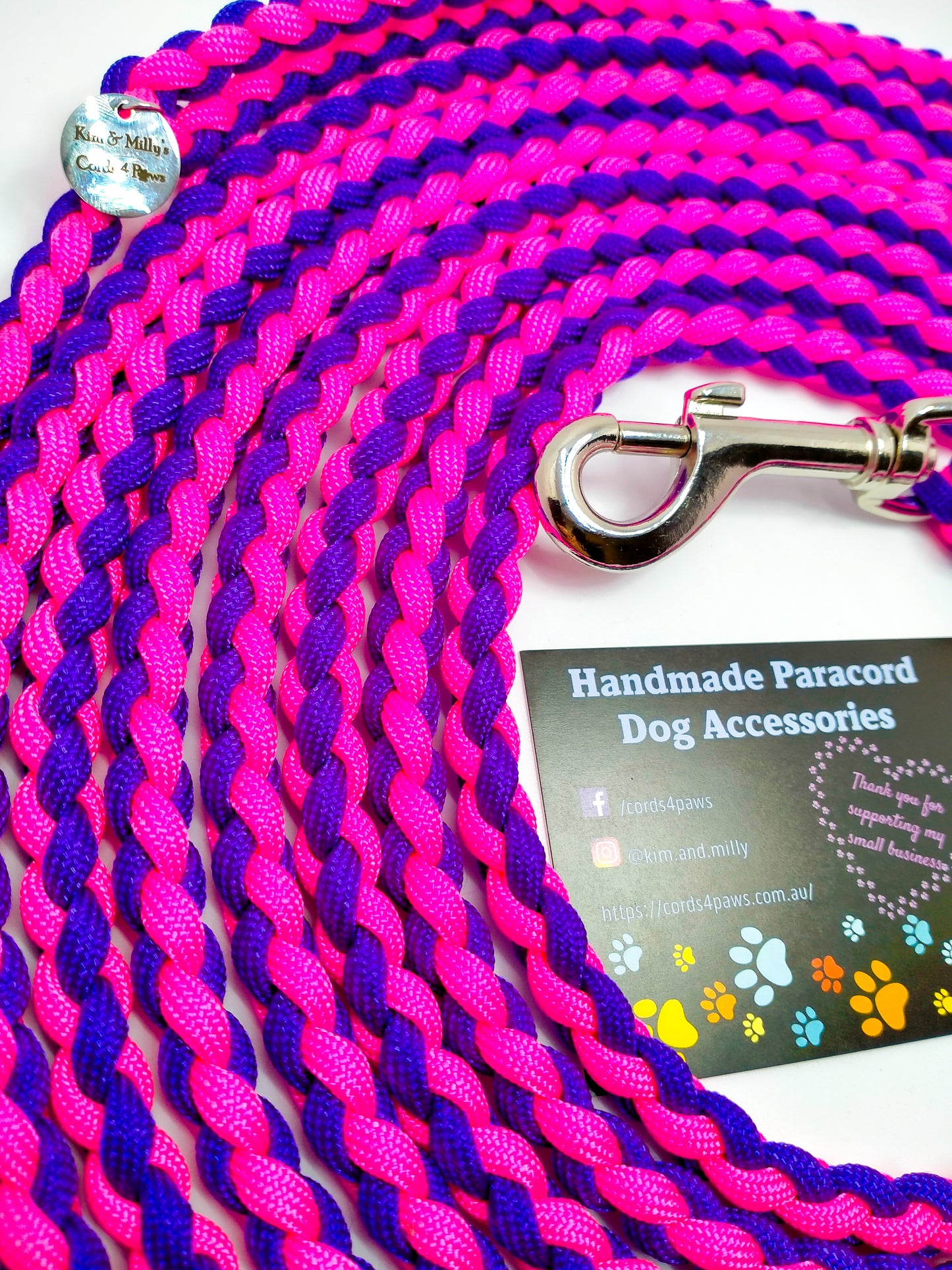 NOSEWORK Long Lead - 5m Kim & Milly's Cords 4 Paws Paracord Handmade Dog Accessories Customizable Made in Germany Shipping worldwide
