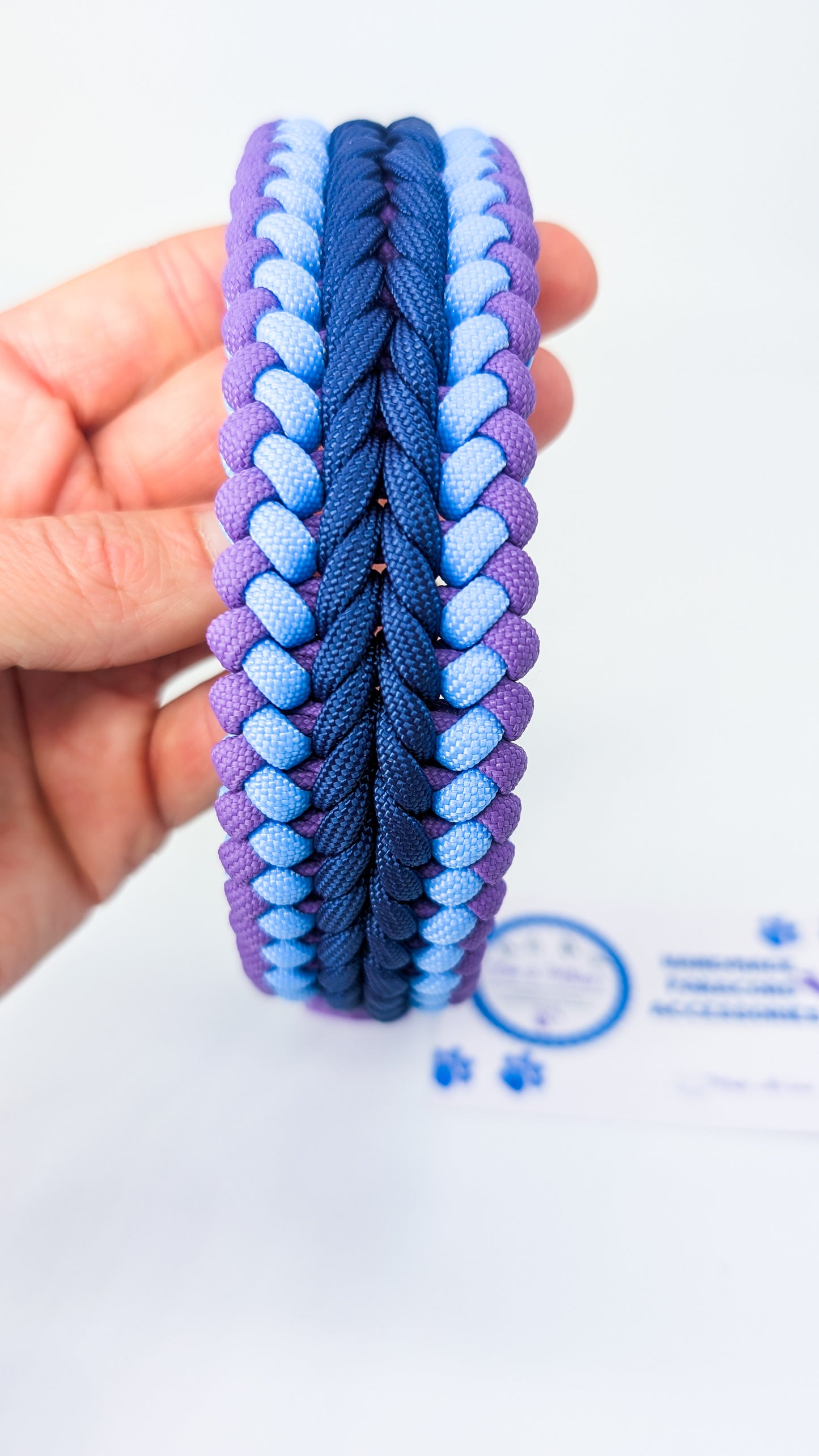Pre Made: Endless Falls Collar, 34-42cm Kim & Milly's Cords 4 Paws Paracord Handmade Dog Accessories Customizable Made in Germany Shipping worldwide