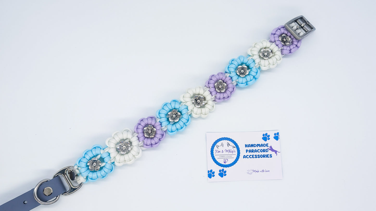 DELUXE EDITION: Kimmy's Blooms Collar Kim & Milly's Cords 4 Paws Paracord Handmade Dog Accessories Customizable Made in Germany Shipping worldwide