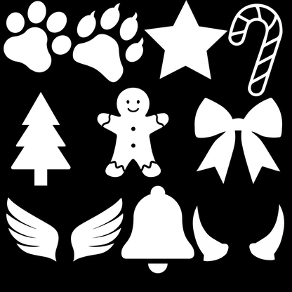 Christmas Baubles Dog  & Cat - Custom Text