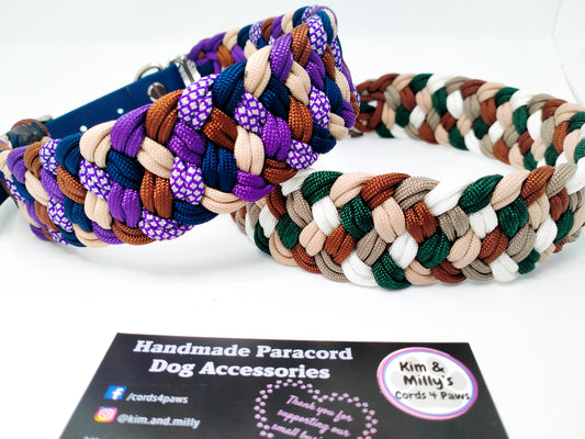 Dog Collar - Milly's Rainbow cords4paws Paracord Handmade Dog Accessories Customizable Made in Germany Shipping worldwide