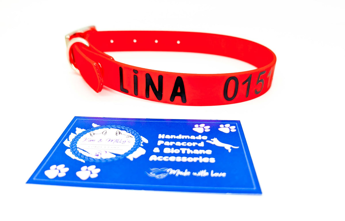 HomeSafe Personalised BioThane® Dog Collar