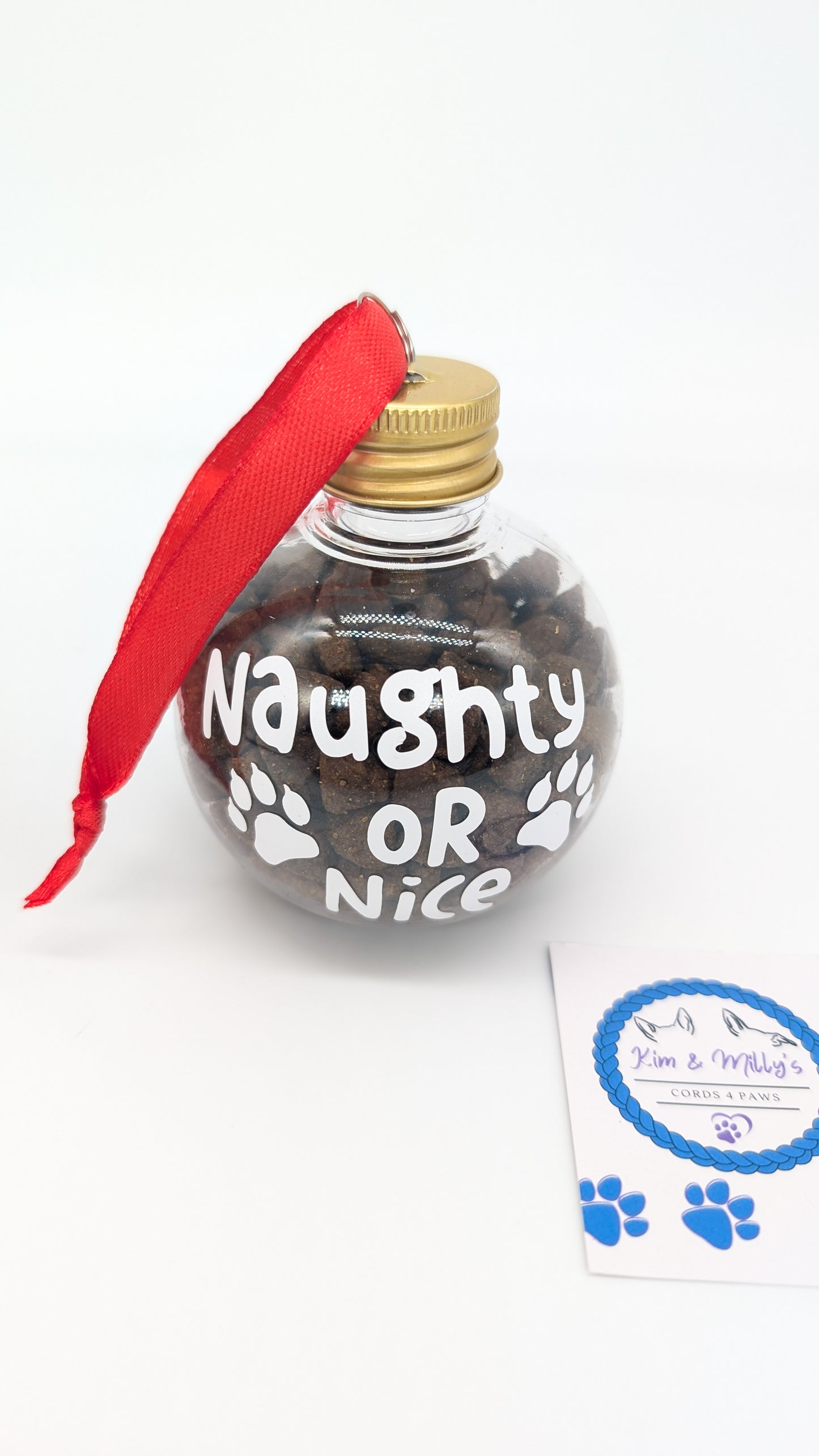 Christmas Baubles Dog  & Cat - Custom Text