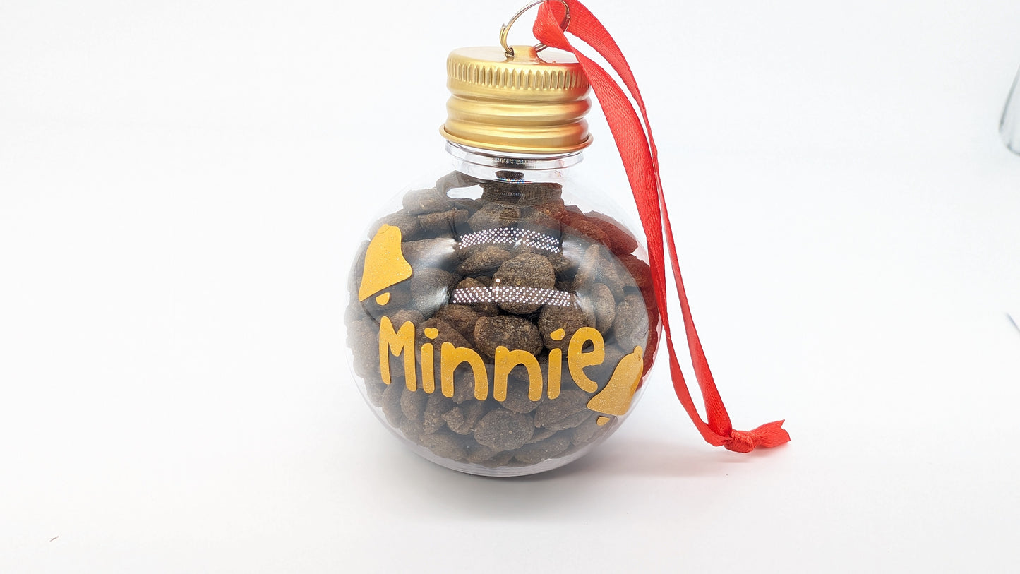 Christmas Baubles Dog  & Cat - Custom Text