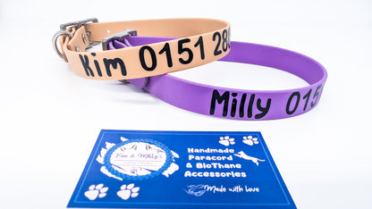 HomeSafe Personalised BioThane® Dog Collar