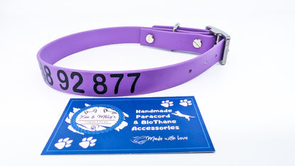HomeSafe Personalised BioThane® Dog Collar