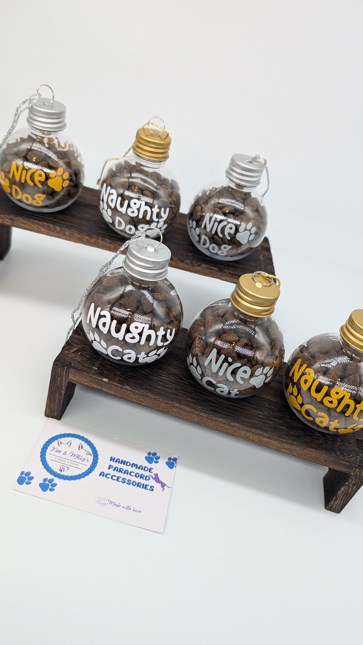 Christmas Bauble "Nice or Naughty Cat/Dog"