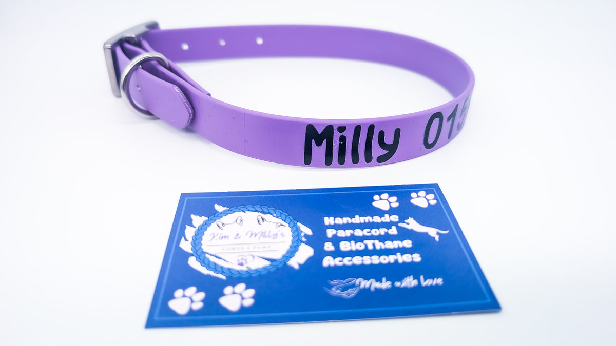 HomeSafe Personalised BioThane® Dog Collar