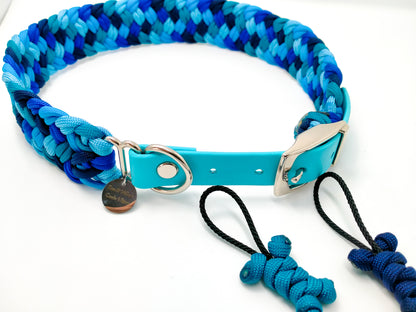 Dog Collar - Milly's Rainbow cords4paws Paracord Handmade Dog Accessories Customizable Made in Germany Shipping worldwide