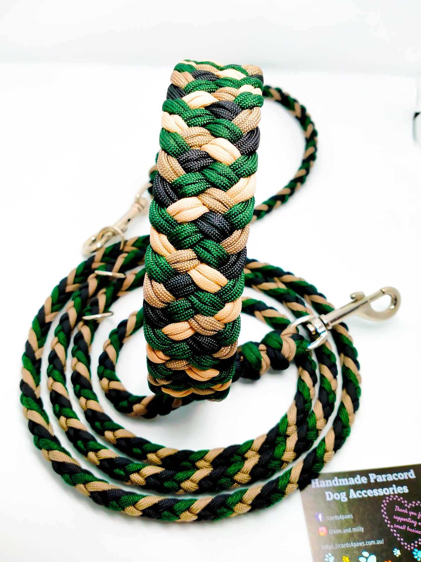 Dog Collar - Milly's Rainbow cords4paws Paracord Handmade Dog Accessories Customizable Made in Germany Shipping worldwide