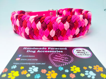 Dog Collar - Milly's Rainbow cords4paws Paracord Handmade Dog Accessories Customizable Made in Germany Shipping worldwide
